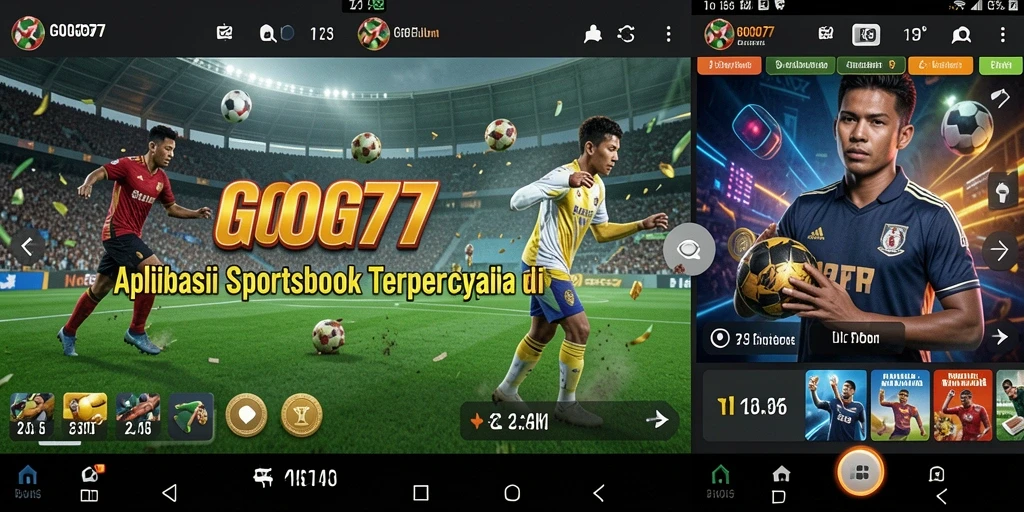 Screenshot GOGO77 menampilkan pengguna yang sedang menikmati taruhan Sportsbook.