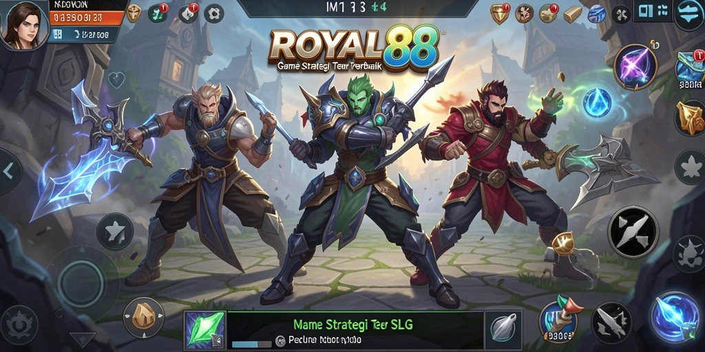 Tampilan gameplay yang menegangkan dalam ROYAL88.