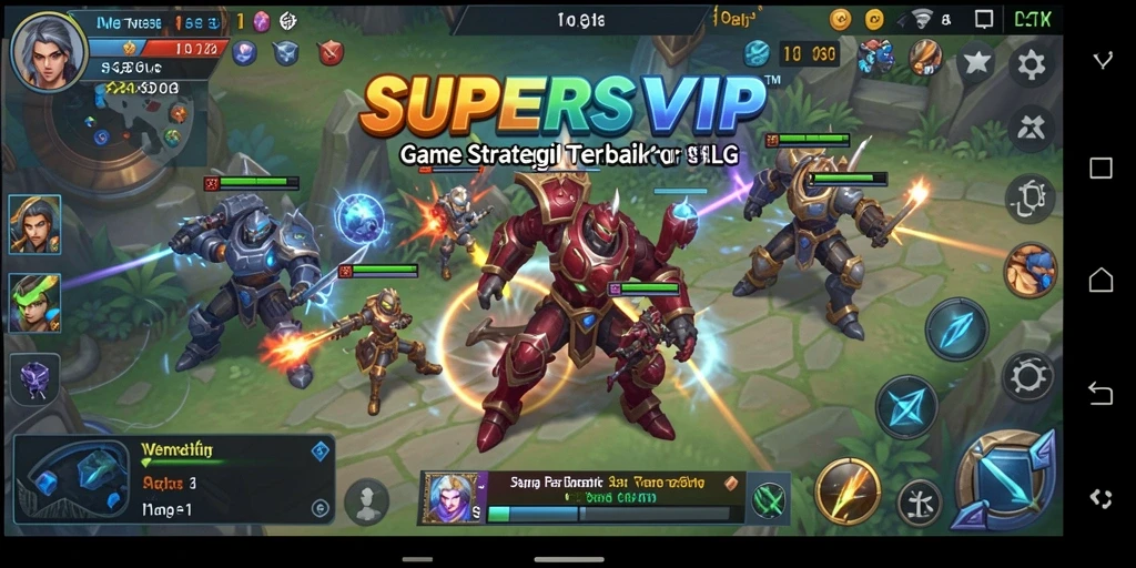 Tampilan grafis menarik dan gameplay seru dari SUPERSVIP.