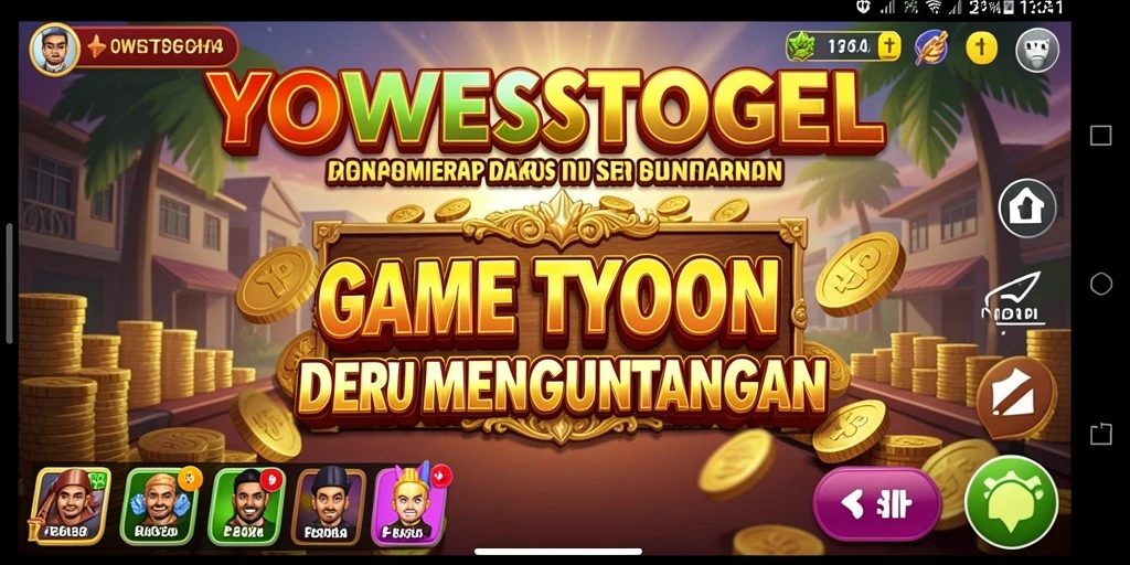 Screenshot utama yang menampilkan gameplay seru di YOWESTOGEL.
